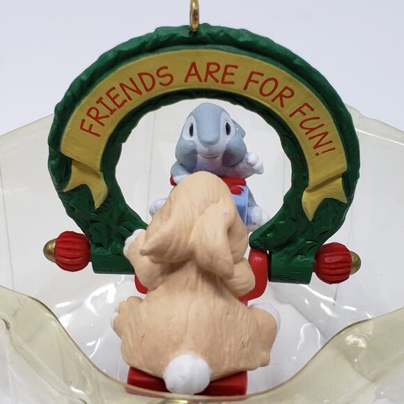 Hallmark 1991 Friends are Fun Handcrafted Keepsake Holiday Christmas Ornament - Picture 6 of 7